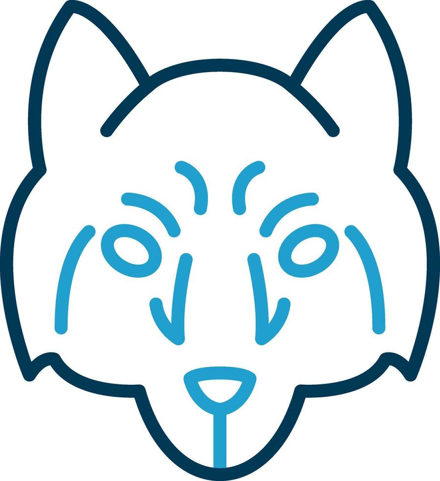 Arctic wolf Vector Icon Design