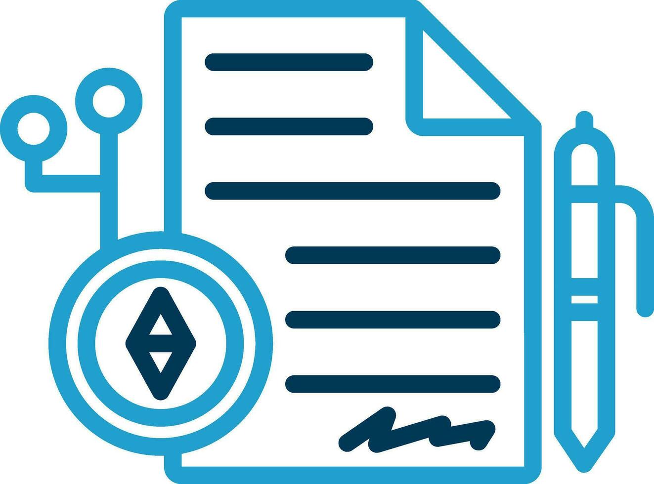 Smart Contracts Vector Icon Design