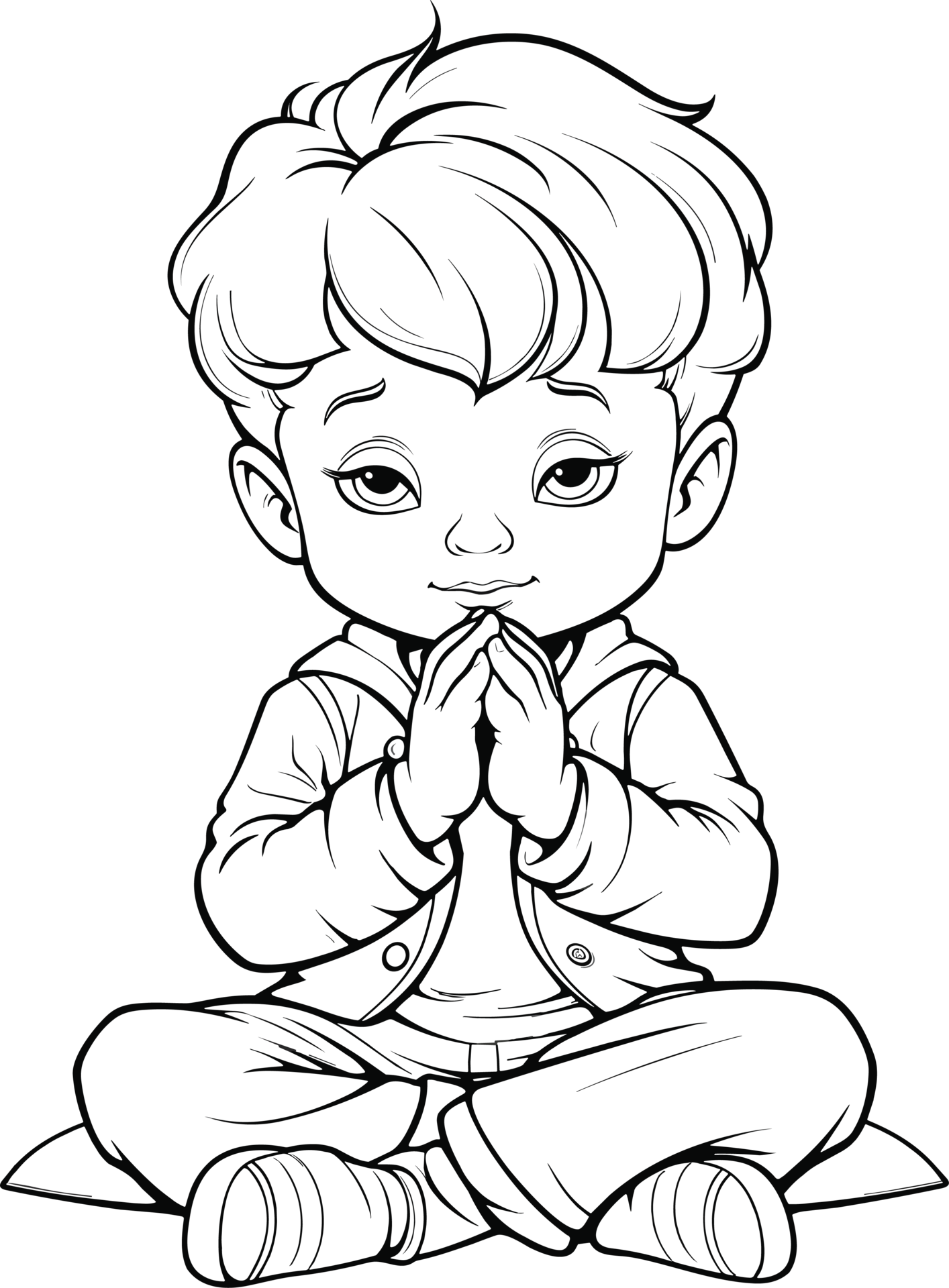 Praying for good ai generative 27224958 png