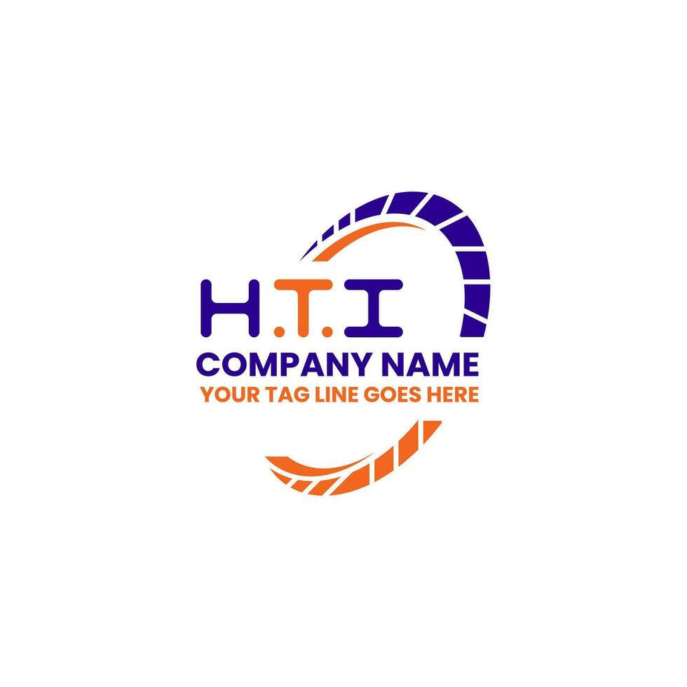 HTI letter logo creative design with vector graphic, HTI simple and modern logo. HTI luxurious alphabet design