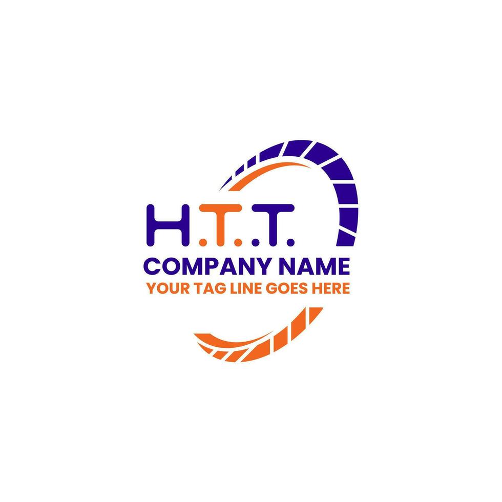 HTT letter logo creative design with vector graphic, HTT simple and modern logo. HTT luxurious alphabet design