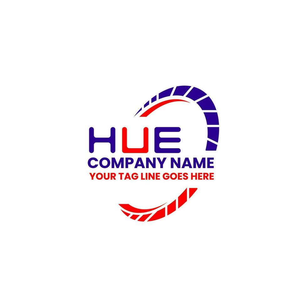 HUE letter logo creative design with vector graphic, HUE simple and modern logo. HUE luxurious alphabet design