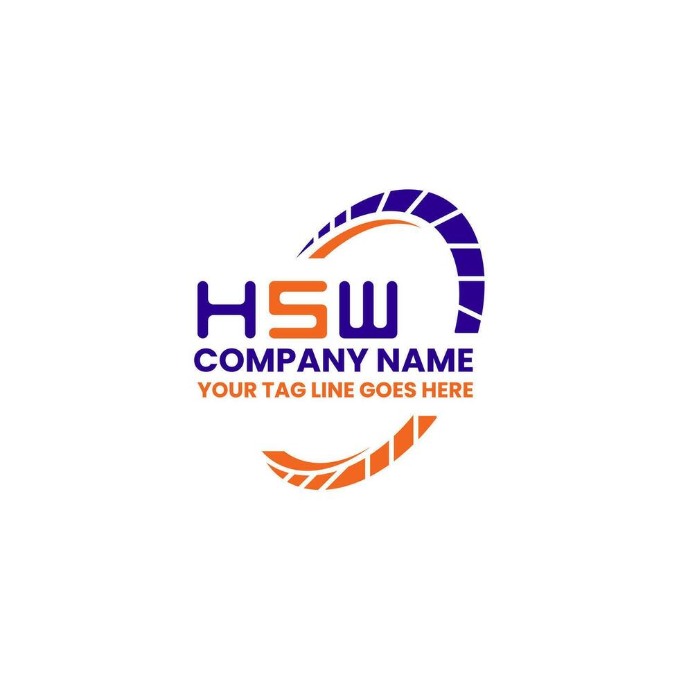 HSW letter logo creative design with vector graphic, HSW simple and modern logo. HSW luxurious alphabet design