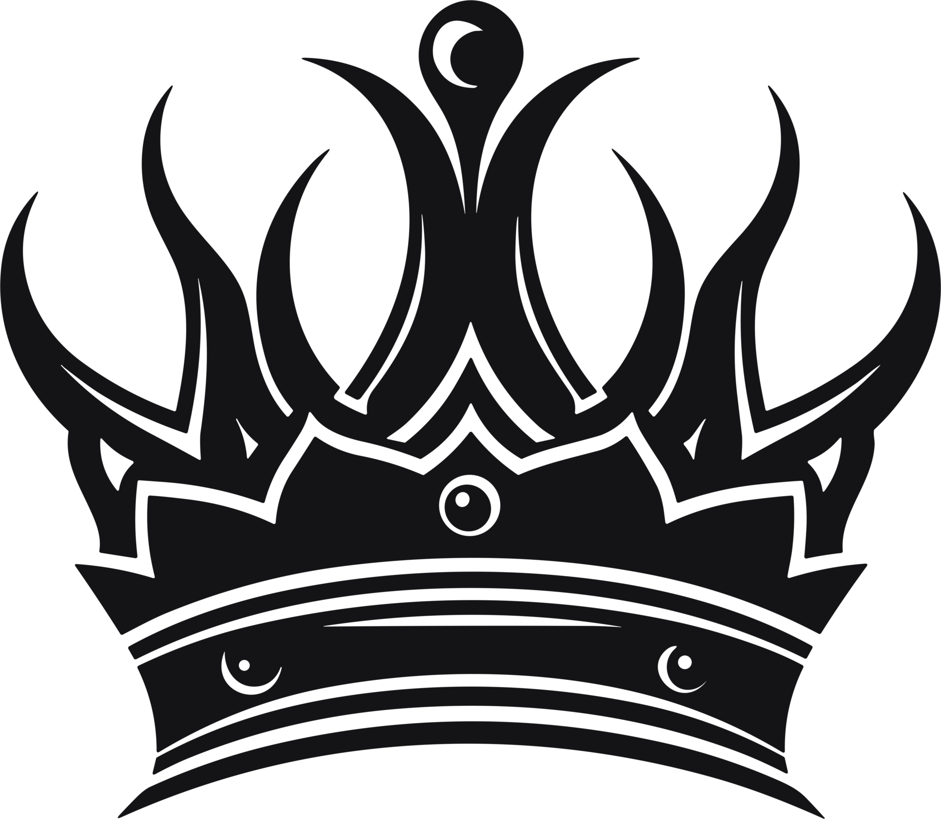 crown in balck and white ai generative 27225462 PNG