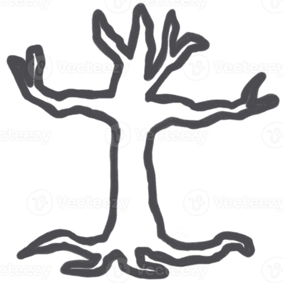 Outline Cute Halloween Elements png