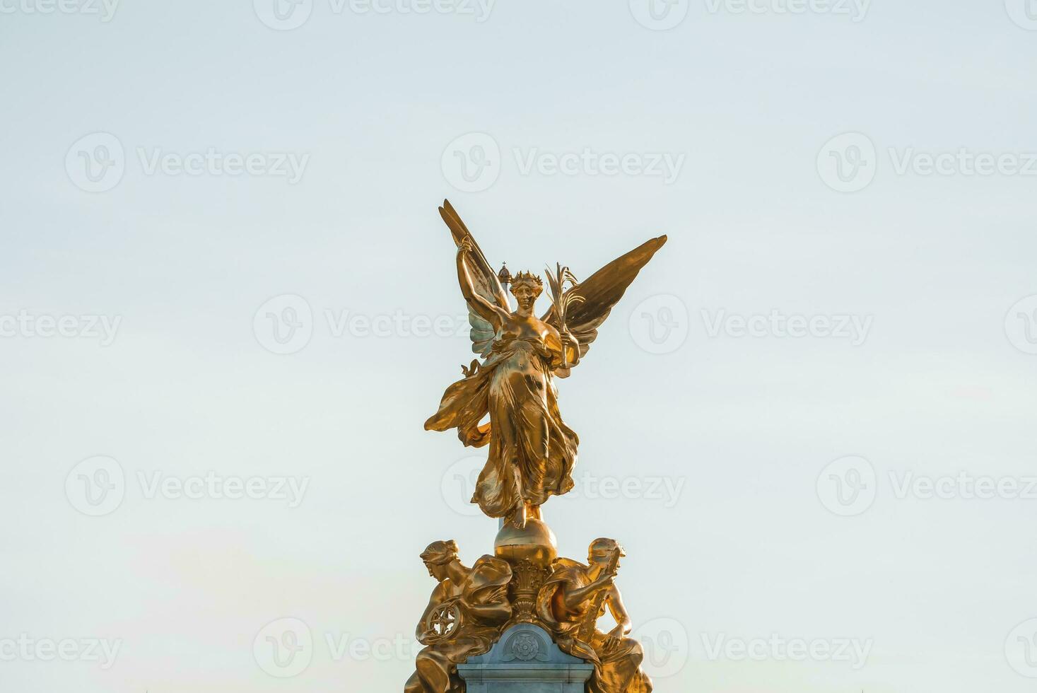 The Golden Angel of Victoria Memorial in London photo