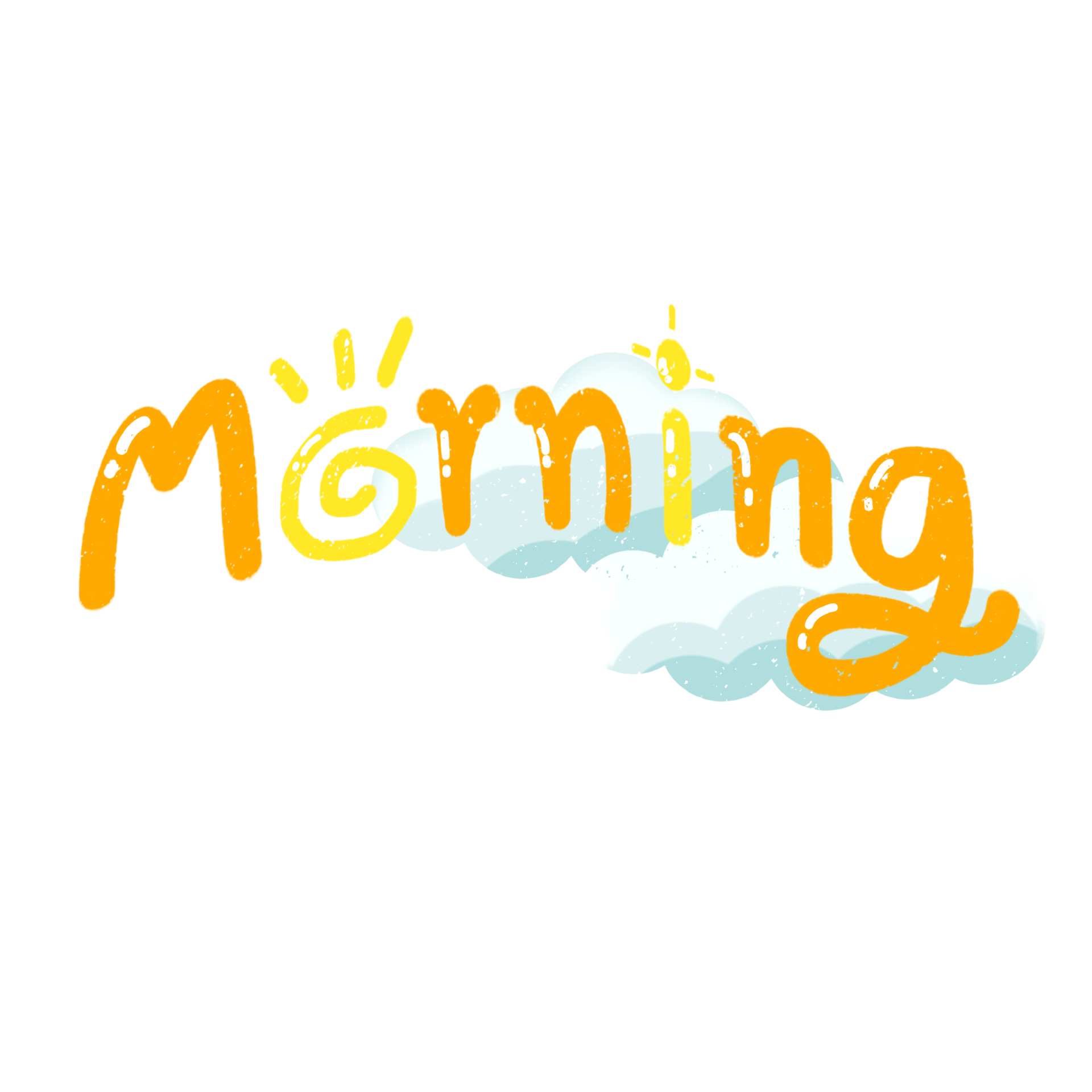morning word illustration 27226024 PNG