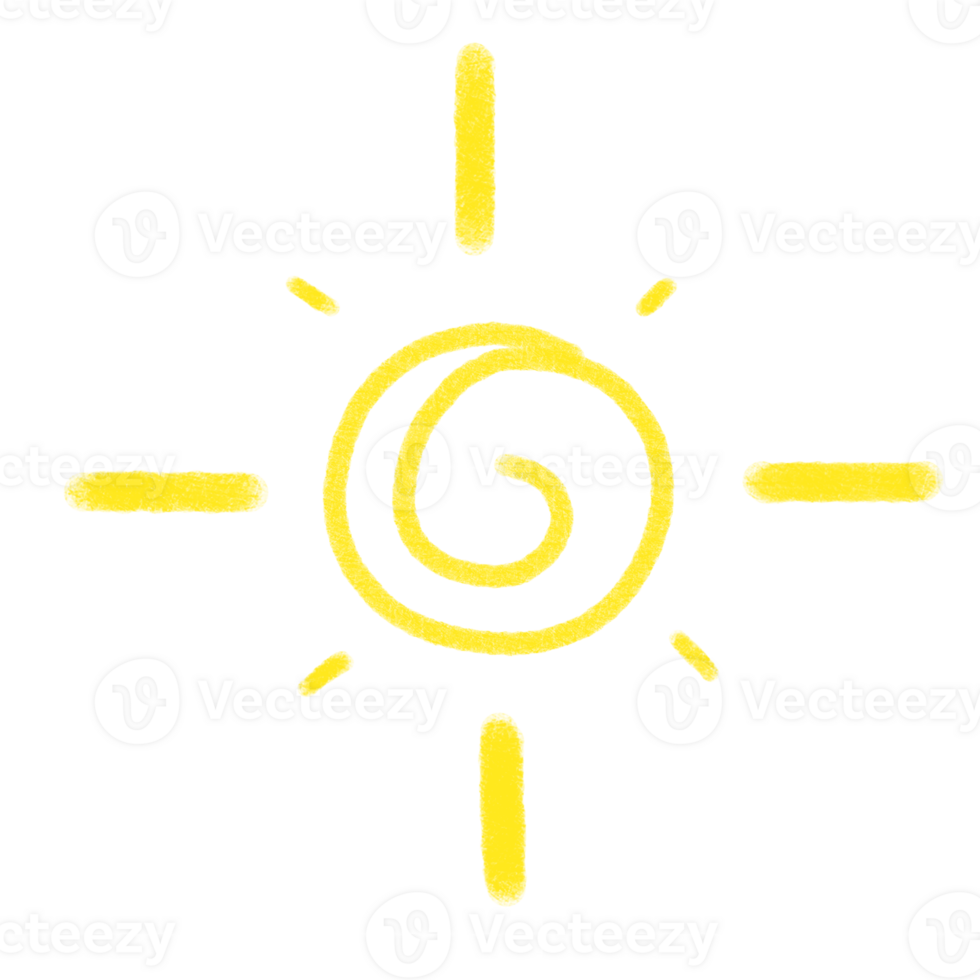 the sun hand draw png
