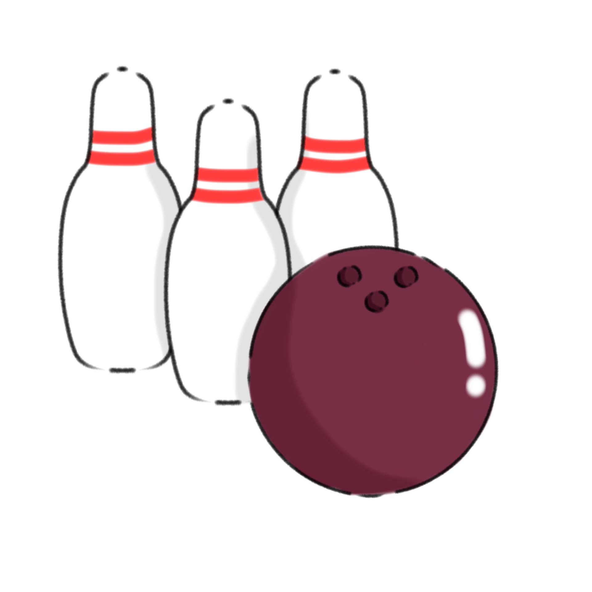bowling ball and pins 27226139 PNG