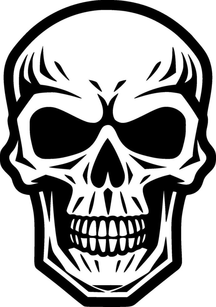 Skull - Minimalist and Flat Logo - Vector illustration