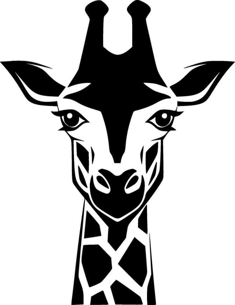 Giraffe - Minimalist and Flat Logo - Vector illustration