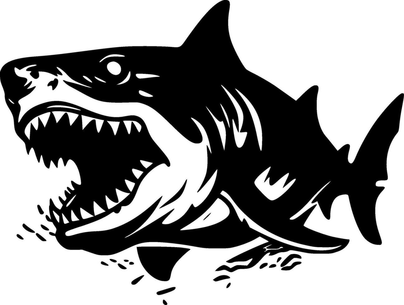 Shark - High Quality Vector Logo - Vector illustration ideal for T-shirt graphic