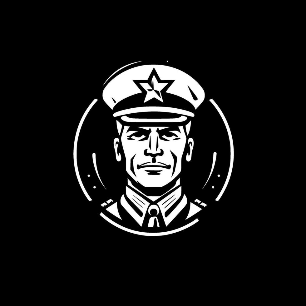 Military - Minimalist and Flat Logo - Vector illustration