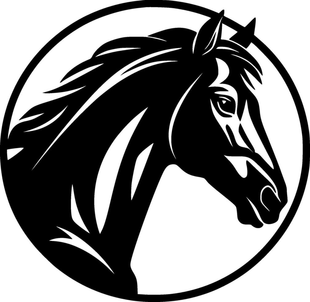 caballo - alto calidad vector logo - vector ilustración ideal para camiseta gráfico