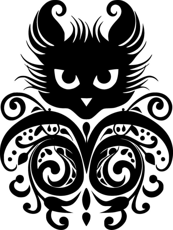 Cat, Minimalist and Simple Silhouette - Vector illustration
