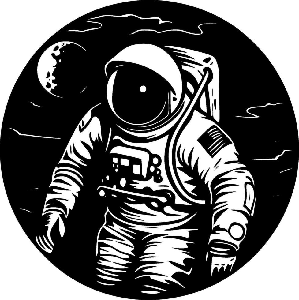 astronauta - alto calidad vector logo - vector ilustración ideal para camiseta gráfico