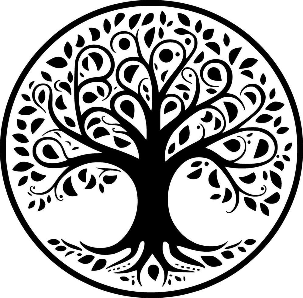 Tree - High Quality Vector Logo - Vector illustration ideal for T-shirt graphic