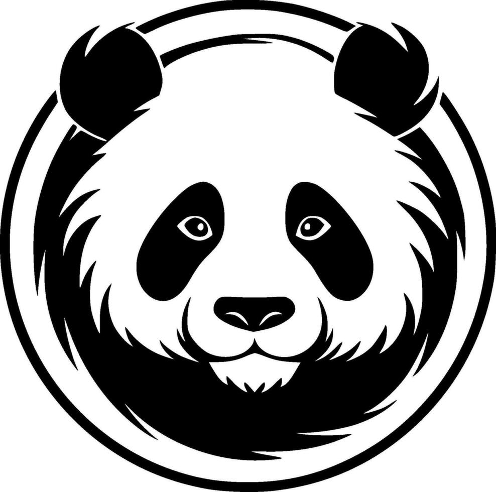 Panda - High Quality Vector Logo - Vector illustration ideal for T-shirt graphic