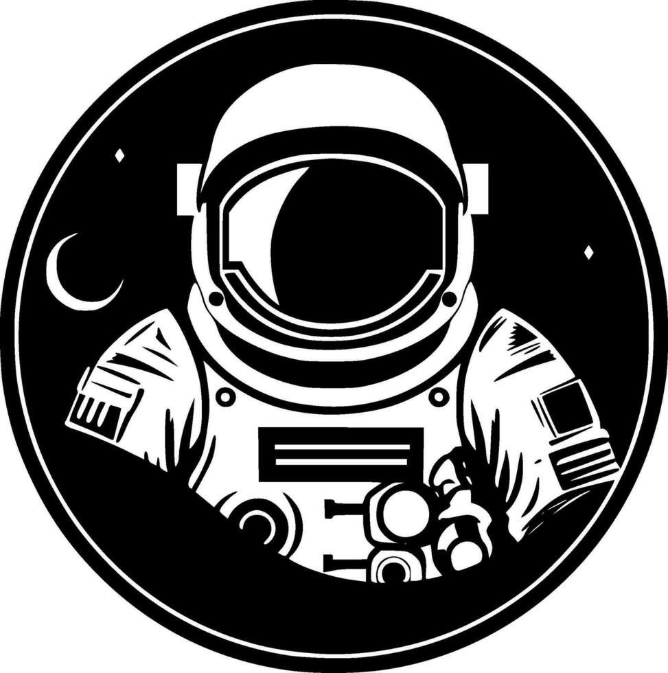 astronauta - alto calidad vector logo - vector ilustración ideal para camiseta gráfico