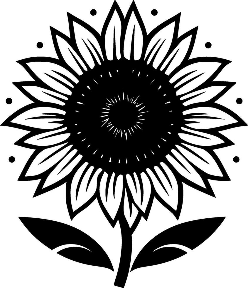 Flower - Minimalist and Flat Logo - Vector illustration