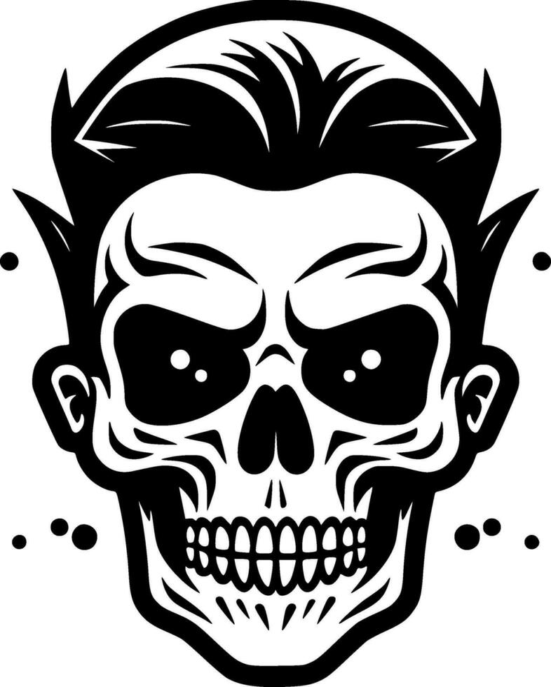 Skull - Minimalist and Flat Logo - Vector illustration