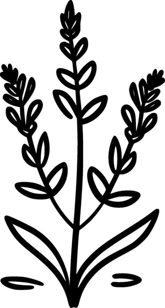 Lavender - Minimalist and Flat Logo - Vector illustration