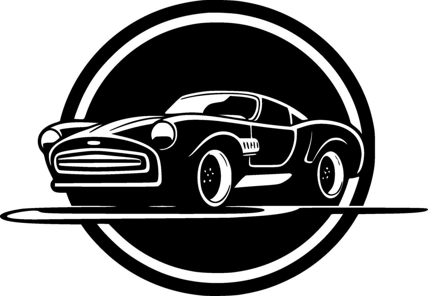 Racing, Minimalist and Simple Silhouette - Vector illustration
