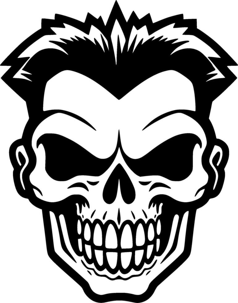 Skull - Minimalist and Flat Logo - Vector illustration