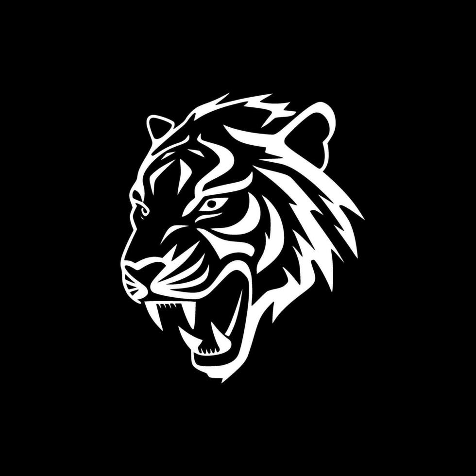 Tiger - Minimalist and Flat Logo - Vector illustration