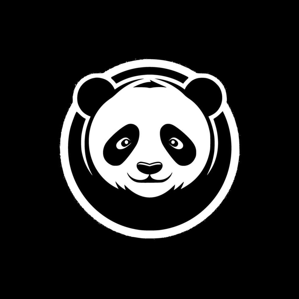 Panda - Minimalist and Flat Logo - Vector illustration