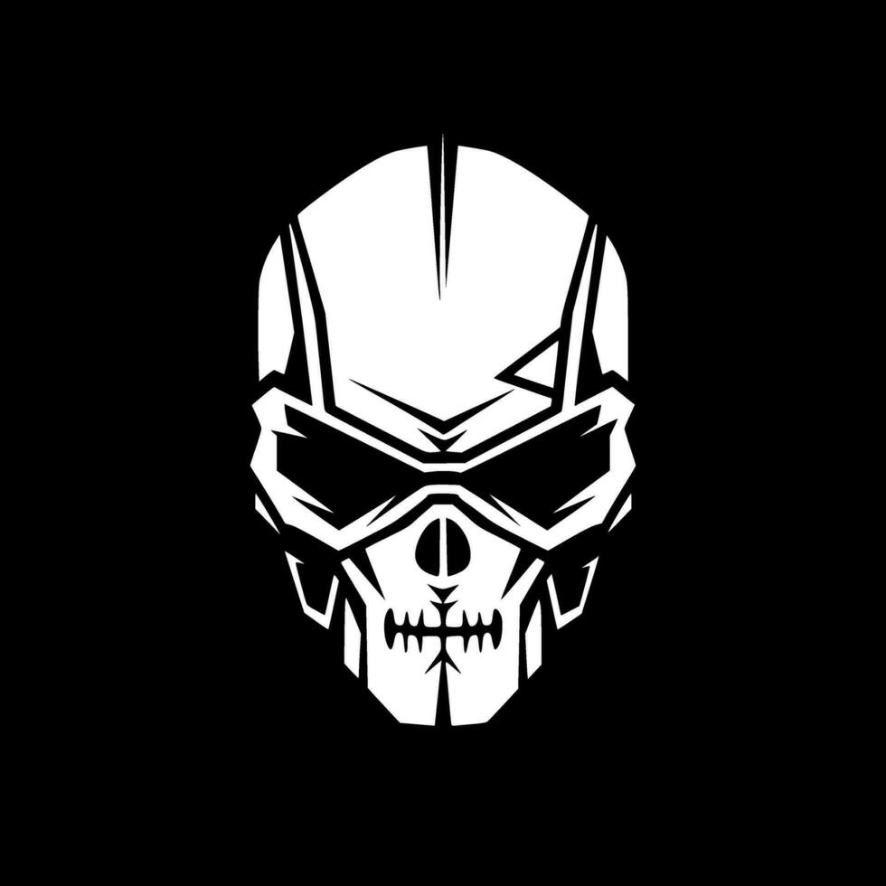 Skull, Minimalist and Simple Silhouette - Vector illustration