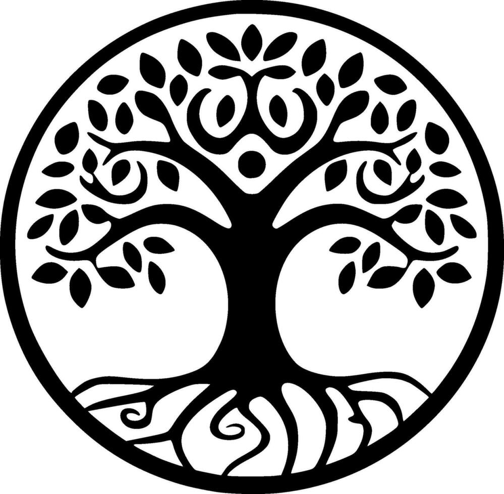 Tree of Life - High Quality Vector Logo - Vector illustration ideal for T-shirt graphic