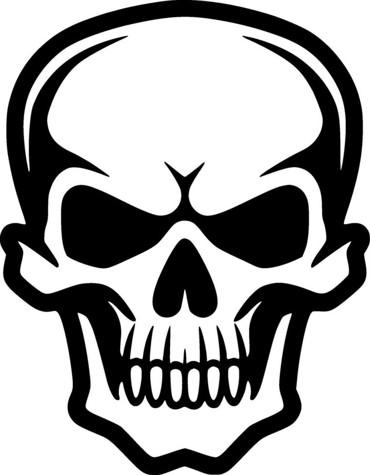 Skull - Minimalist and Flat Logo - Vector illustration