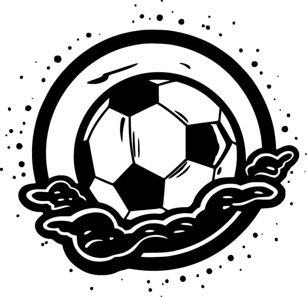 fútbol americano - negro y blanco aislado icono - vector ilustración