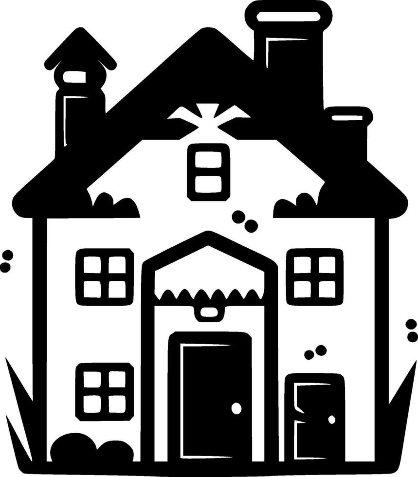 House, Minimalist and Simple Silhouette - Vector illustration