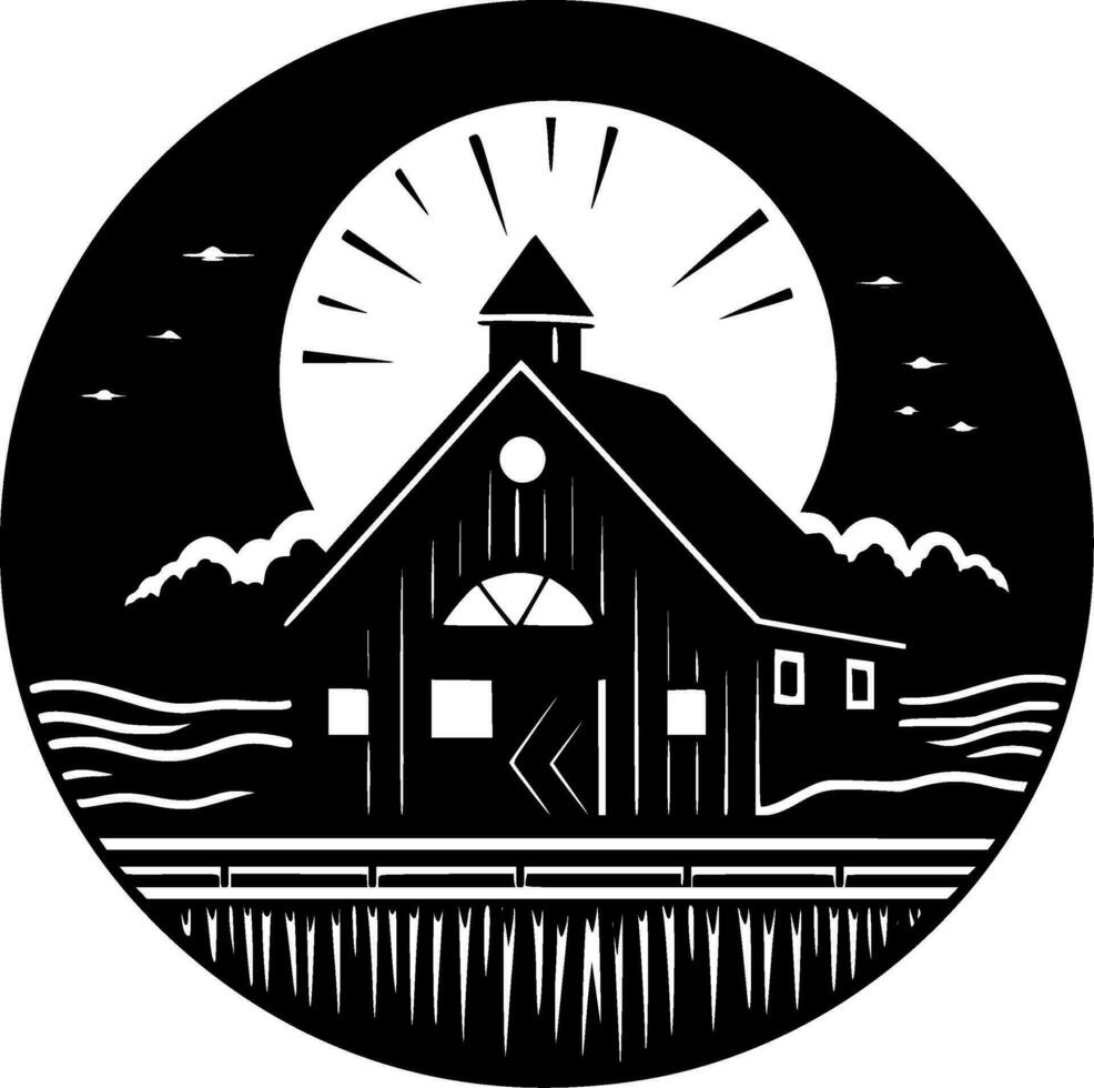 Farmhouse - High Quality Vector Logo - Vector illustration ideal for T-shirt graphic