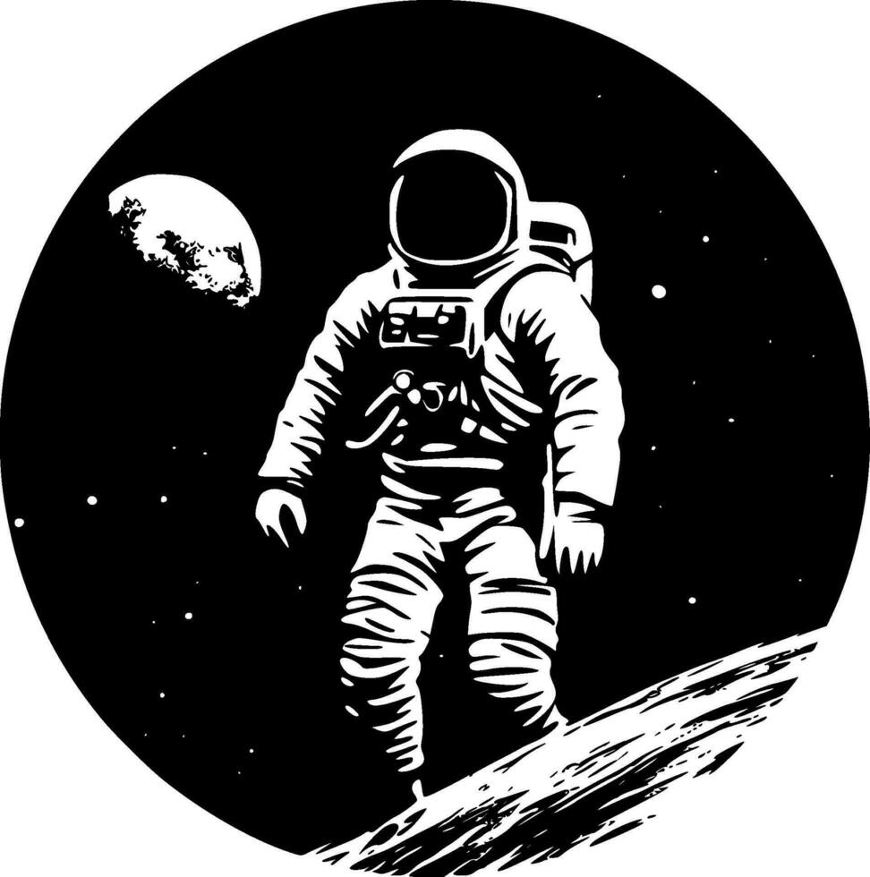 Astronaut - High Quality Vector Logo - Vector illustration ideal for T-shirt graphic