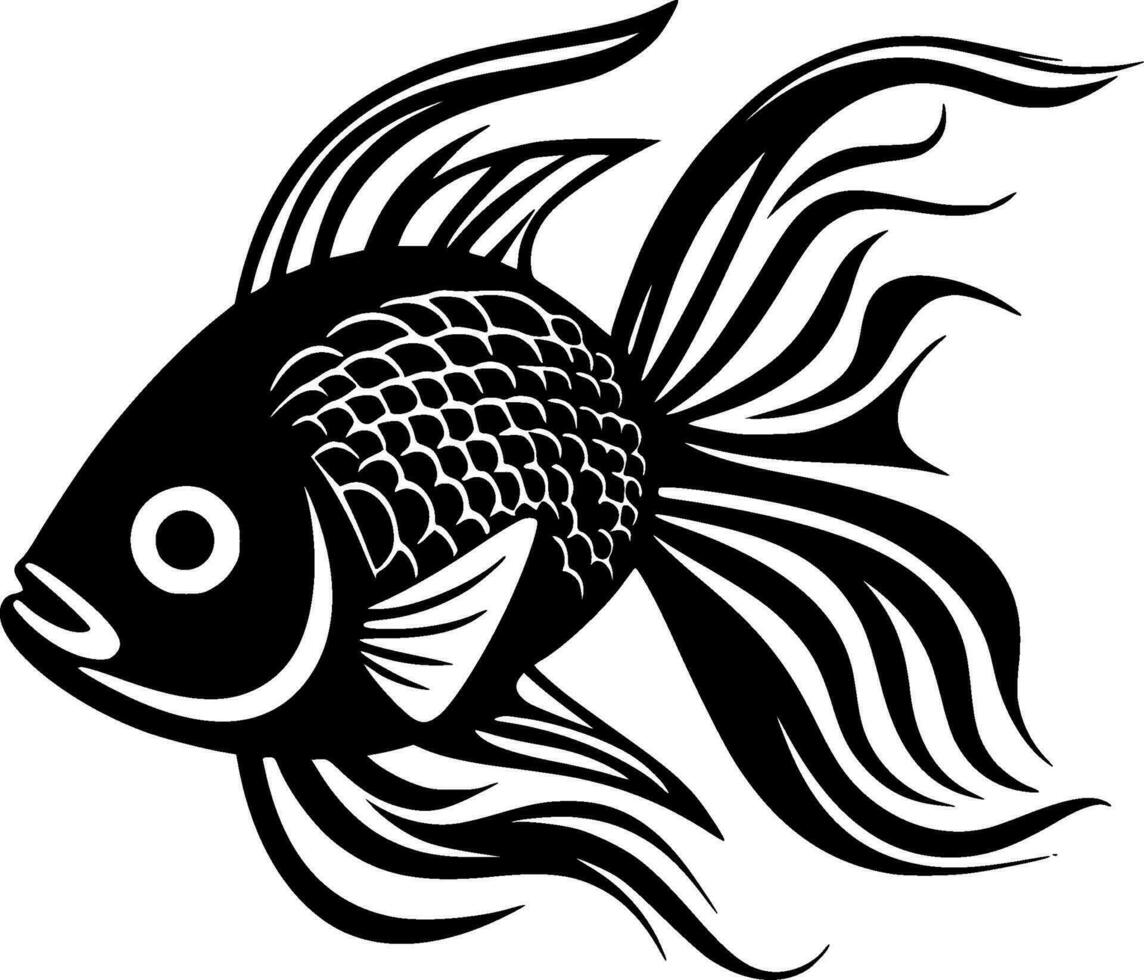 Fish - High Quality Vector Logo - Vector illustration ideal for T-shirt graphic