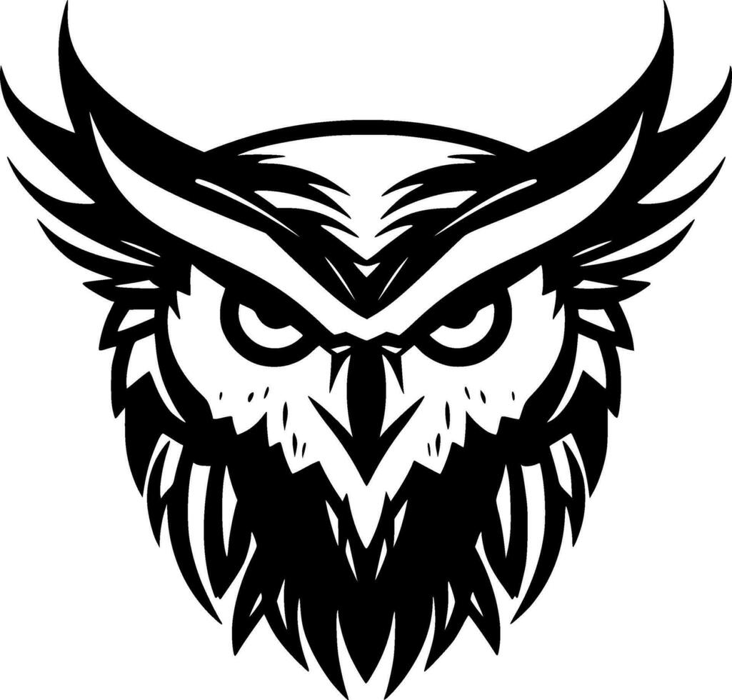 Owl - High Quality Vector Logo - Vector illustration ideal for T-shirt graphic