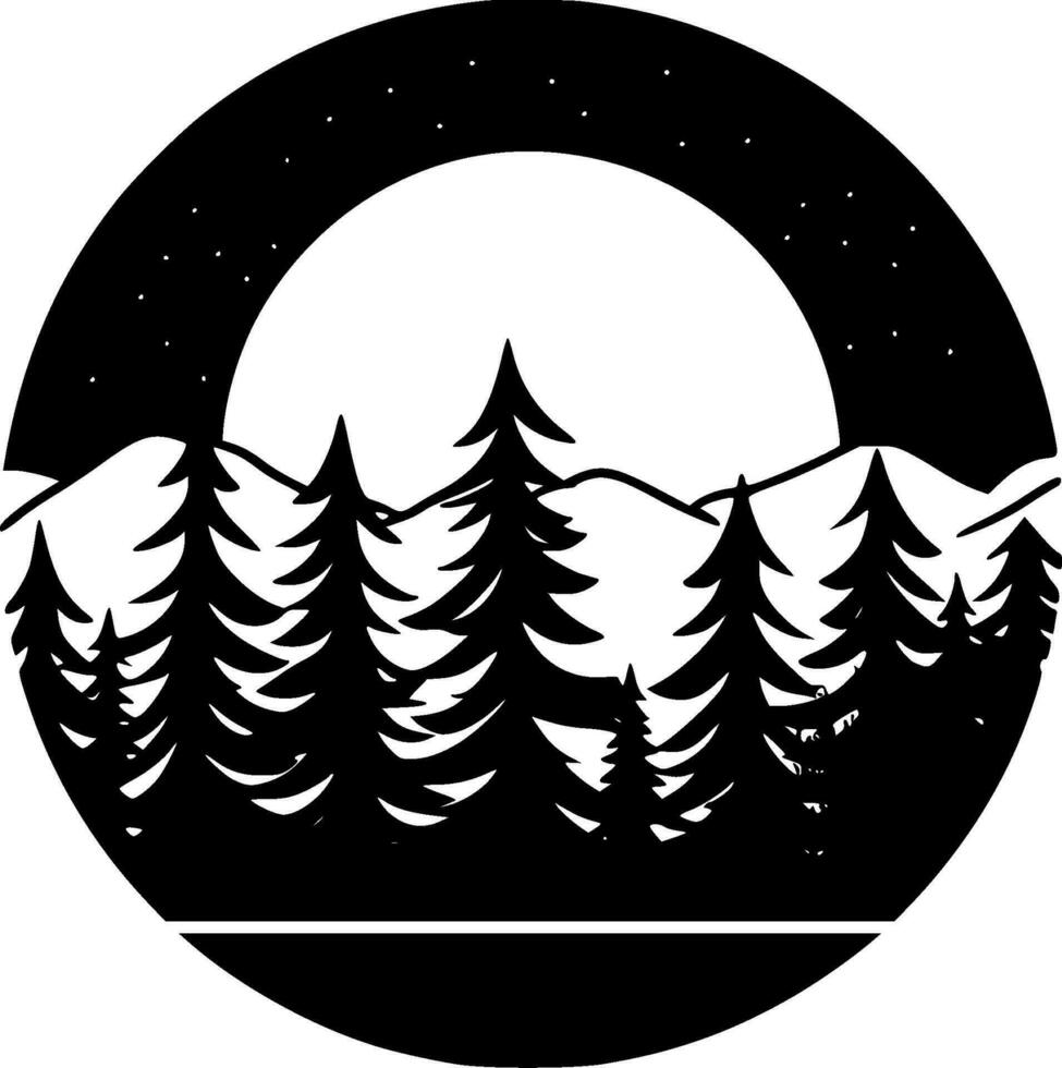 Forest - High Quality Vector Logo - Vector illustration ideal for T-shirt graphic