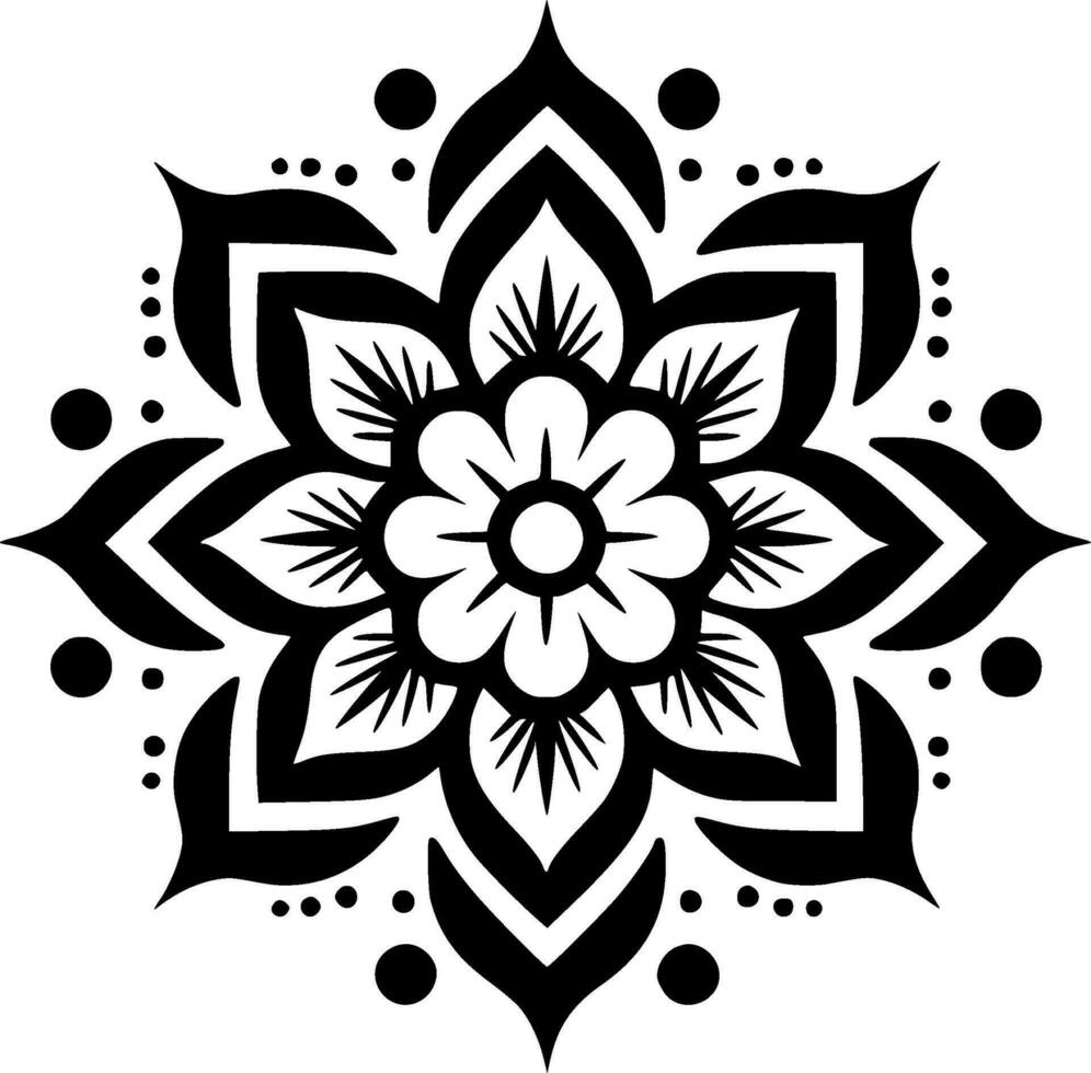 Mandala - High Quality Vector Logo - Vector illustration ideal for T-shirt graphic