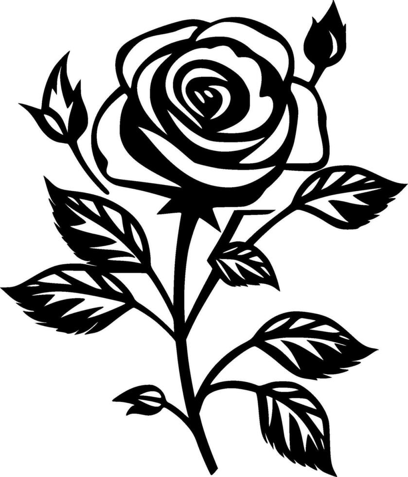 Roses - High Quality Vector Logo - Vector illustration ideal for T-shirt graphic