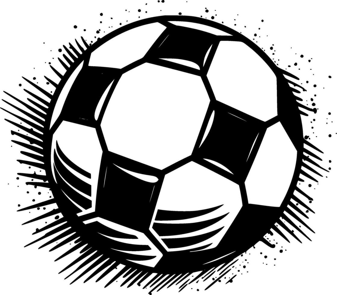 fútbol, minimalista y sencillo silueta - vector ilustración