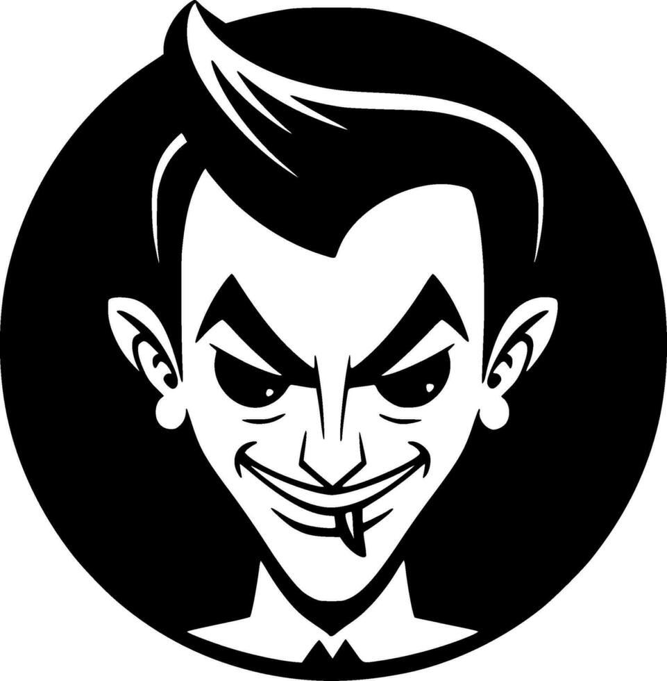 Vampire - Minimalist and Flat Logo - Vector illustration