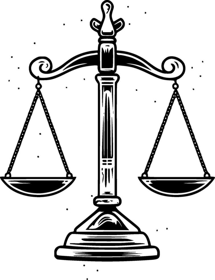Justice - High Quality Vector Logo - Vector illustration ideal for T-shirt graphic