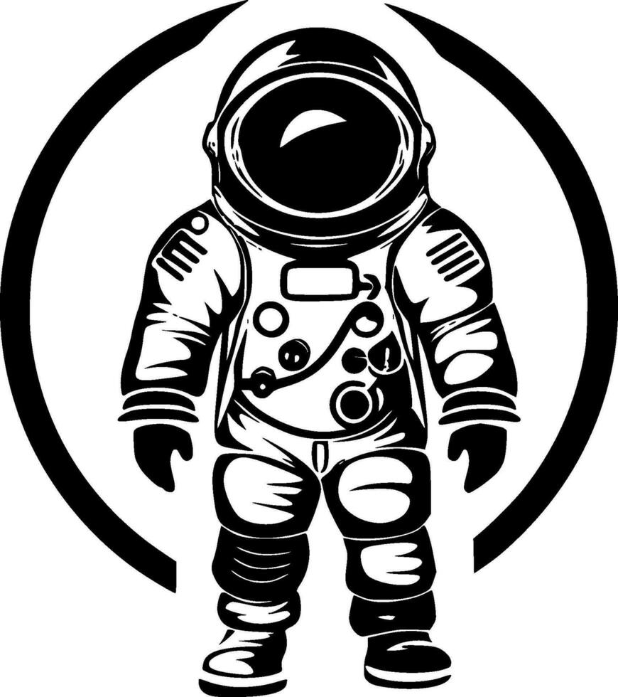 Astronaut - High Quality Vector Logo - Vector illustration ideal for T-shirt graphic
