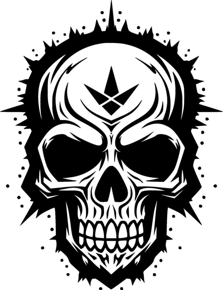 Skull - Minimalist and Flat Logo - Vector illustration