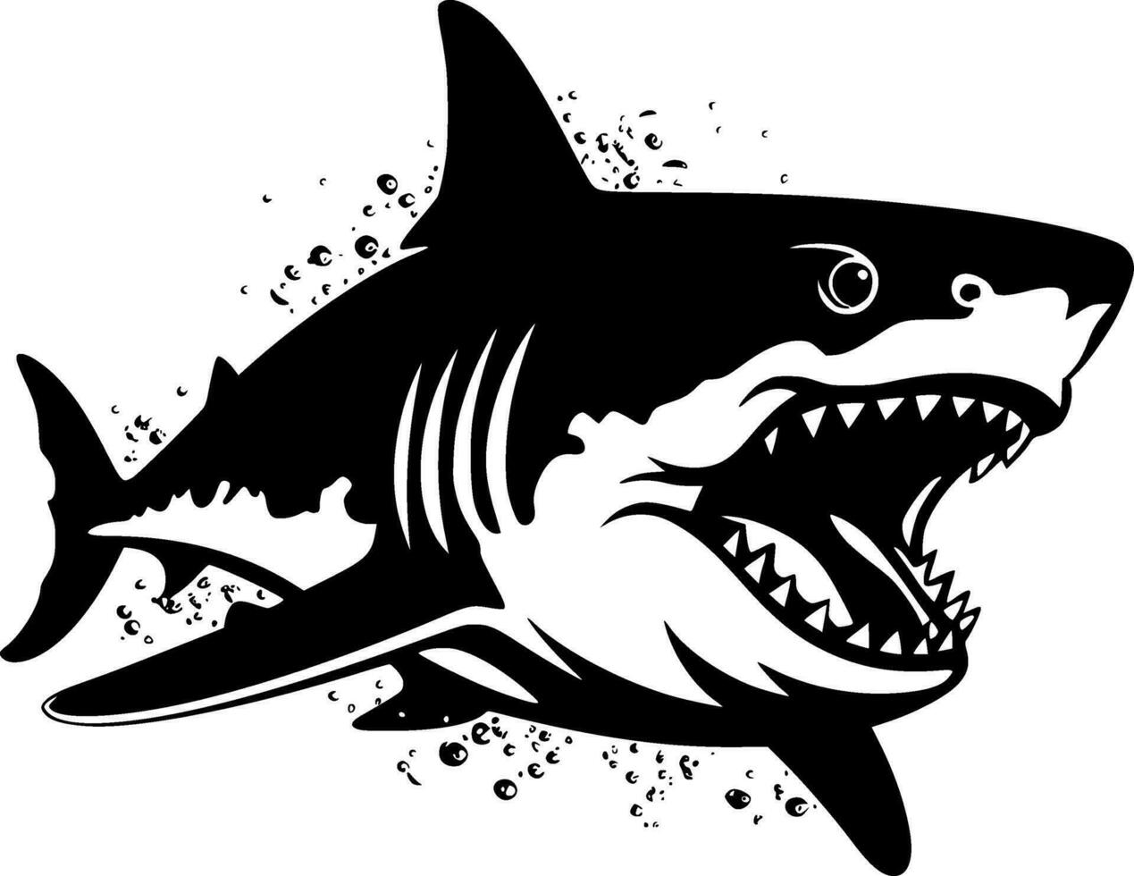 Shark - High Quality Vector Logo - Vector illustration ideal for T-shirt graphic