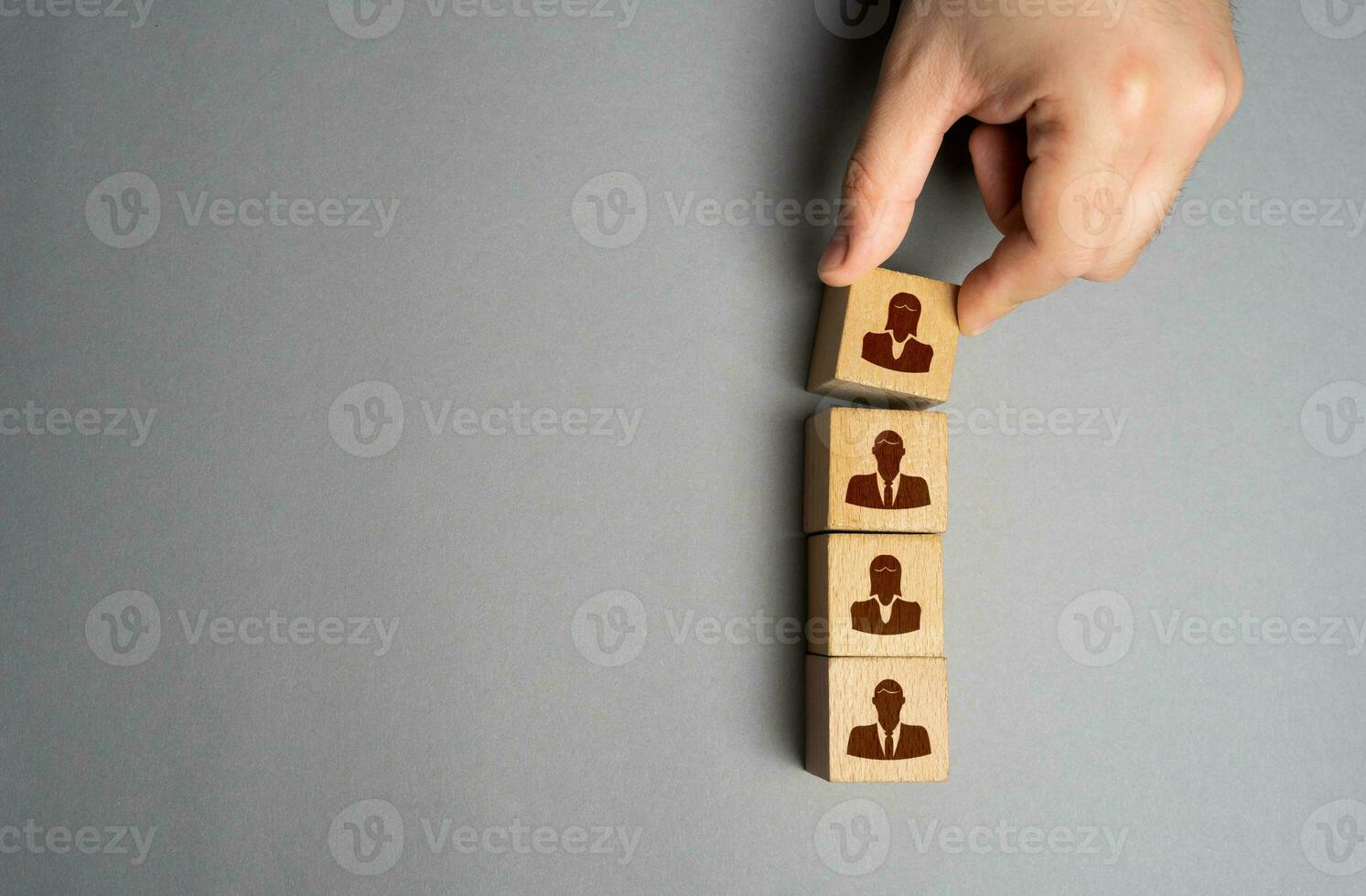 Assemble a team of people. Recruitment seeking to fill job 