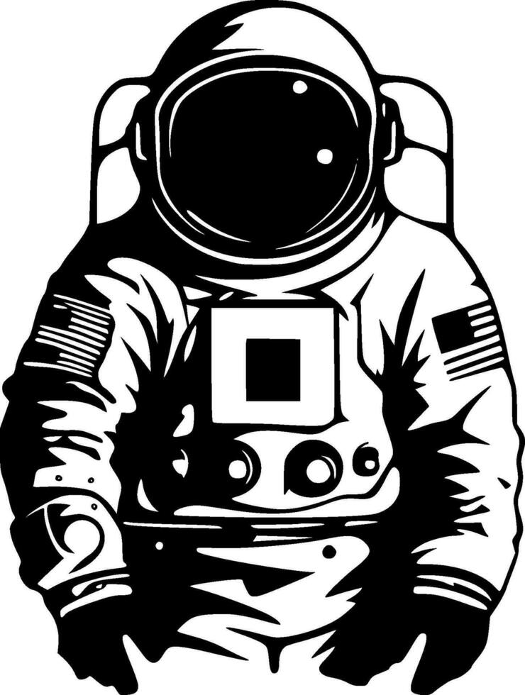 astronauta - alto calidad vector logo - vector ilustración ideal para camiseta gráfico